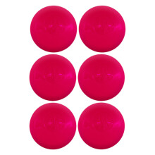 Mylec Pelota de Hockey de Frío DEK/Ball/Roller/Street para Uso Interior/Exterior 6 Pack - Rosa, 30-60 Grados