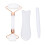 (White Jadestone) Jadestone Roller Gua Sha Set Wit 2