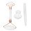 (White) 3x Witte Gua Sha & Jade Roller Set 1