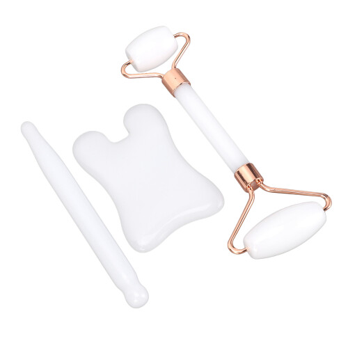 (White) 3x Gua Sha Facial Tool Set White 1