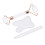 (White) 3x Gua Sha Facial Tool Set White 5