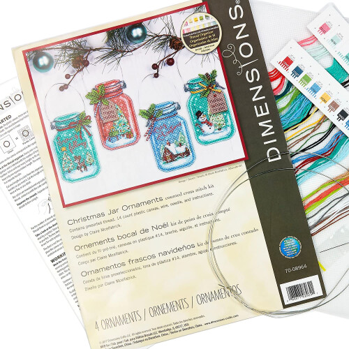 Kit per Ornamenti in Punto Croce Dimensions 70-08964, 4pz 1