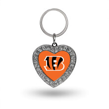 212 Main MKH3201 Cincinnati Bengals Bling Rhinestone Heart Key Chain