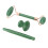 (Green) 3x Witte Gua Sha & Jade Roller Set 5