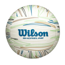 WILSON Shoreline Gen Green Volleyball - Officiel st?rrelse hvid/bl?