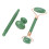 (Green) 3x Witte Gua Sha & Jade Roller Set 2