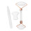 (White) 3x Witte Gua Sha & Jade Roller Set 3