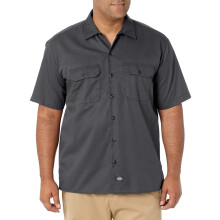 Dickies frfi rvid ujj munkaing - tarts szlgombos ingek frfiaknak Knnyu egyenruha mindennapi viselethez, szn kzepes