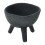Creatieve Co-Op Boho Terracotta Plantenbak Mat Zwart 1