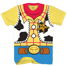 Toy Story Sheriff Woody Cowboy Disfraz Camiseta para adulto (MD Amarillo)