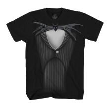T-shirt kostiumowy Disney Nightmare Before Christmas Jack Skellington (witraż XXL czarny)