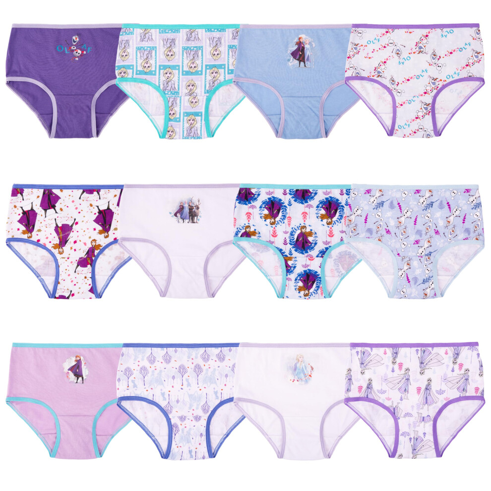 Disney girls Frozen 12-days Advent Underwear Available in Sizes 2/3t 4t 6 and 8 Frozen 12pk in Box 4T-image-OPC-PFMYVJS-NEW