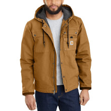Carhartt Giacca da uomo con vestibilit? rilassata Washed Duck Sherpa-Lined Utility-Carhartt Marrone-Medio/Alto
