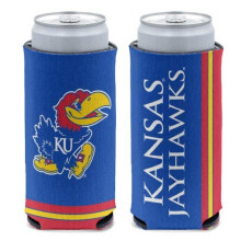 WinCraft NCAA Kansas Jayhawks Slim Can Cooler Teamkleuren E? maat