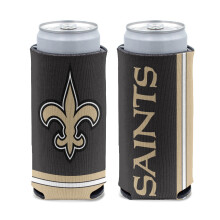 WinCraft NFL New Orleans Saints Slim Can Cooler Team Colors Taille unique