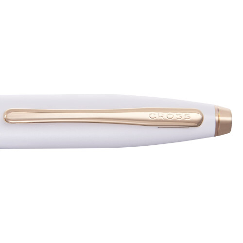 Cross Cross Calais Witte Roze Goud PVD Balpen 2
