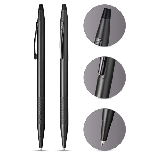 Cross Cross Classic Century Ballpoint Pen (Black & MicroKnurl) 1