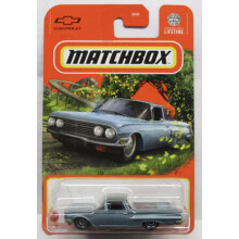 Matchbox 1960 Chevy El Camino Diecast Car 1:64 Scale Blue 2/100