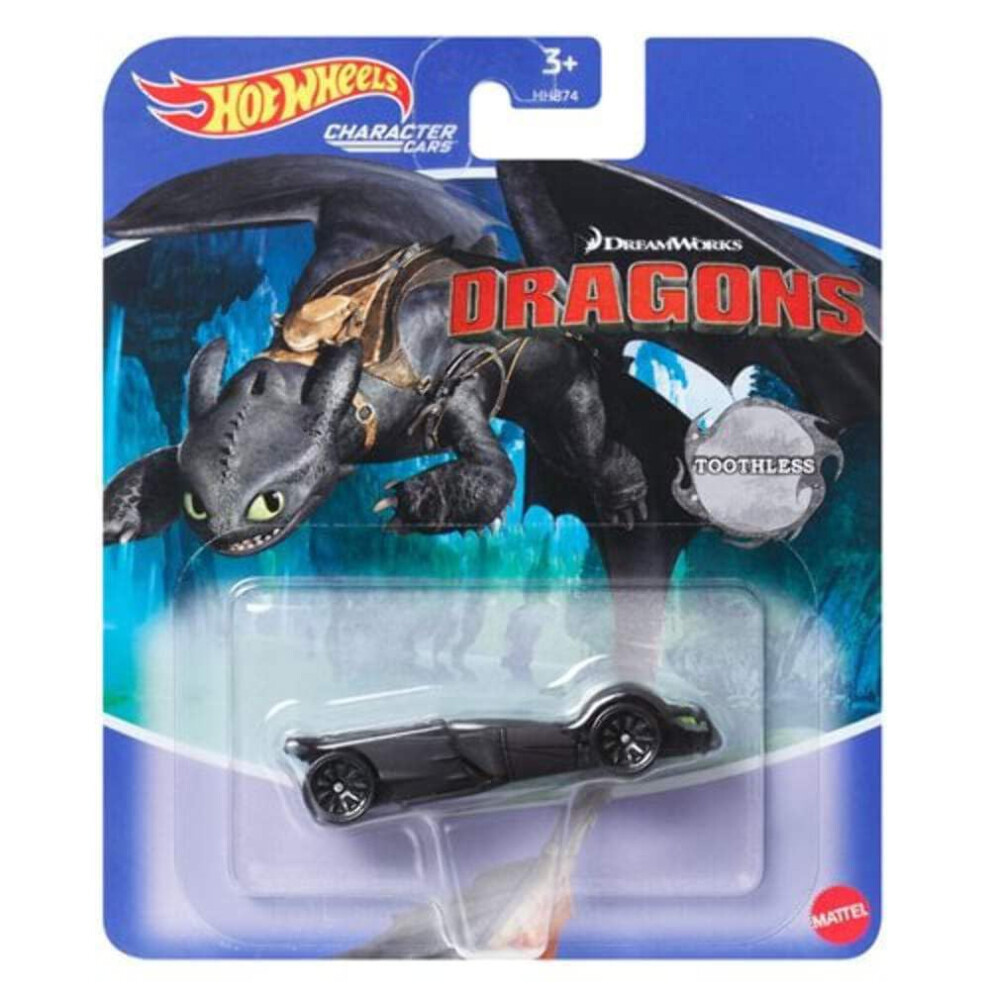 Hot Wheels Character Car Dragons Toothless
