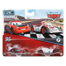 Disney Pixar Cars Pack 2 Metallautos 1:55 Global Rally Shu Todoroki & Global Rally Lightning McQueen