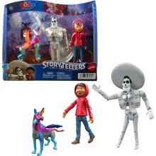 Mattel Disney Pixar Coco Storyteller Figura de acciσn Recuιrdame Pack Autιnticos juguetes de pelνcula posables a escala de 4 pulgadas Miguel Erne