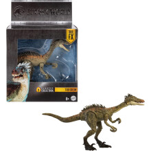 Mattel Jurassic World Hammond Collection Dinosaurier-Actionfigur Spielzeug Troodon Species Premium-Filmdesign Glasaugen und 14-Punkt-Artikulation