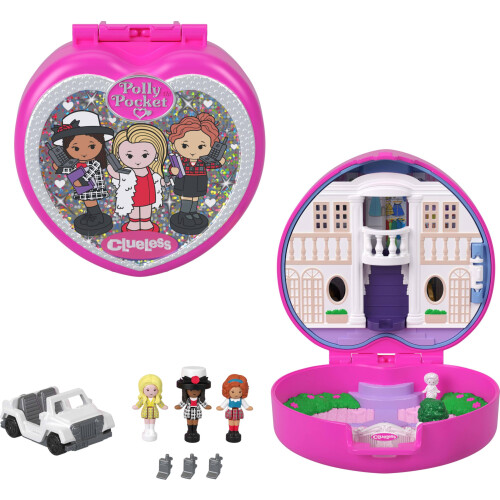 Polly Pocket Polly Pocket x Clueless Compact Micro Doll Playset Age 4+ Mattel JCC21