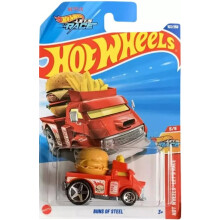 Hot Wheels Buns of Steel Diecast Car Red Let's Race Series 5/5 1:64 Mastab 153/250
