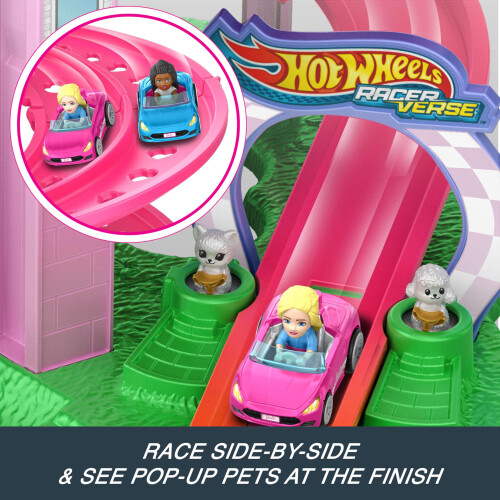 Hot Wheels Hot Wheels Racerverse Barbie Set, 4Y+, JDD65 2