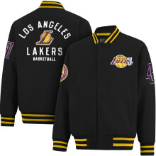 Ultra Game NBA officieel Game Time Varsity-jack voor heren - Unisex Los Angeles Lakers Team kleur klein
