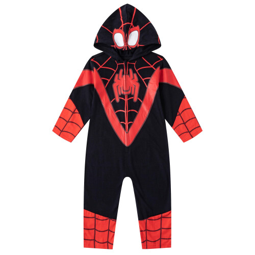 Marvel Marvel Miles Morales Spider-Man Disfraz con Capucha para Niños