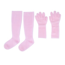 (Pink) 2 Paar Feuchtigkeits-Handschuh-Set für Hände & Füße