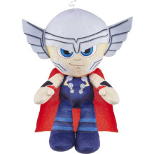 Marvel Plush Character Figure, 8-inch Thor Super Hero Soft Doll, Collectible Toy Gift for Kids & Fans Ages 3 Years Old & Up