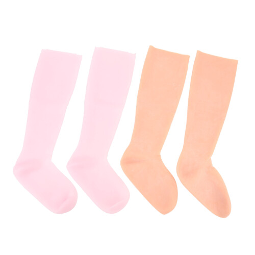 2x Long Silicone Moisturizing Socks 1