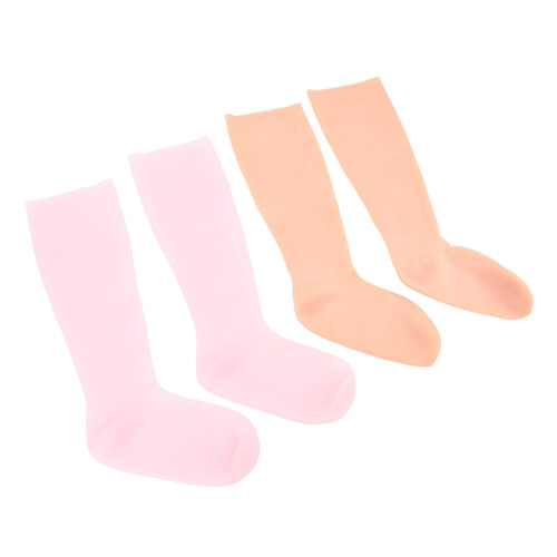 2x Long Silicone Moisturizing Socks 2