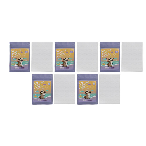 (Cloud) 120pcs UV Detection Stickers Reusable Sunscreen Reminder