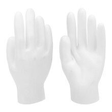 (Transparent) 2 Paar Feuchtigkeitspflege-Silikonhandschuhe, rosa