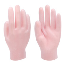 (Pink) 2 Paar Feuchtigkeitspflege-Silikonhandschuhe, rosa