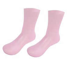 (L size) 1 Paar Silikon-Feuchtigkeitssocken, rutschfest, rosa S