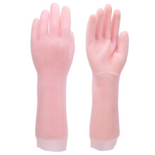 (Pink) Elastische Silikon-Feuchtigkeitspflege-Handschuhe