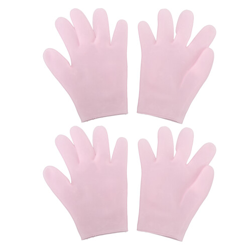 2x Silicone Hydrerende Handschoenen met Lotion, Handspa