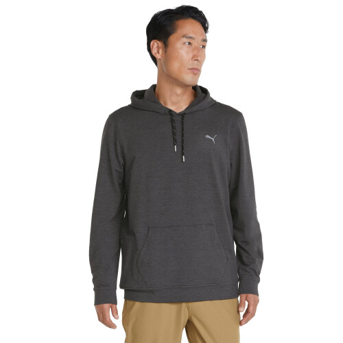 Puma Felpa con cappuccio Puma Golf Cloudspun Progress da uomo Puma Black Heather Small
