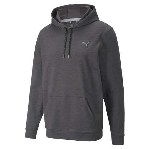 Puma Felpa con cappuccio Puma Golf Cloudspun Progress da uomo Puma Black Heather Small 1