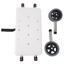 Badplank voor rollator, grijs, 6 maten, dubbel wiel