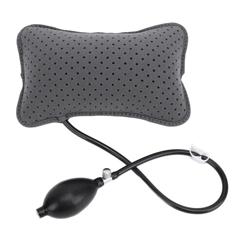 Dark Grey Inflatable Office Lumbar Support Pillow