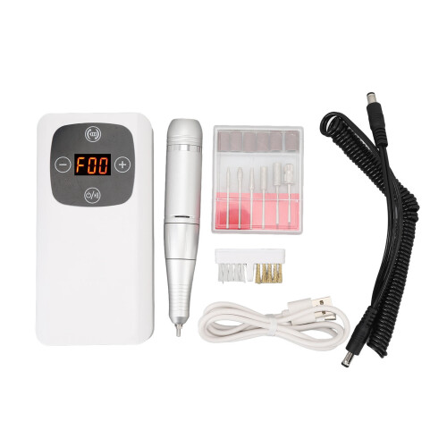 2-in-1 Akku-Nagelfeile 45000U/min mit 9 Perlen