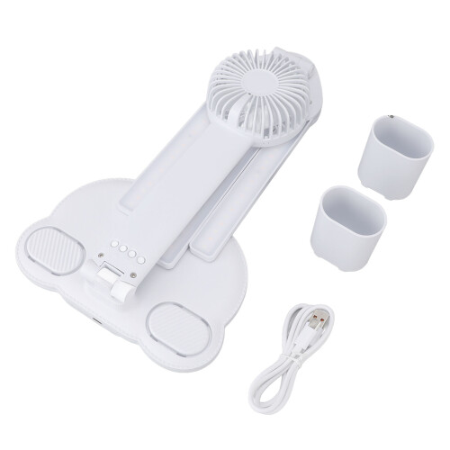 LED Bureau Lamp Met Ventilator 4-Kops Dimbaar