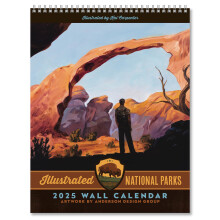 Americanflat 2025 Wandkalender - Schilderachtig Nationaal Park Kunstwerk - 10x13 Grote Wandkalender - 12 Maanden Hangende Kalenders voor thuis of op