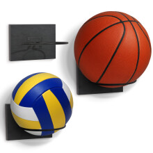 Conjunto de 3 Suportes para Bola de Basquetebol Americanflat - Ideal para Futebol, Voleibol e Basquetebol