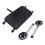 Adjustable Walker Rest Seat Soft Padded Black Cushion Alloy Wheels 3